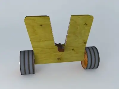 Stranding cart to the catamaran 3D model