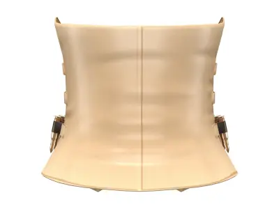 Female Military Vest With Front Stud And Bullet Details Low-poly 3D model