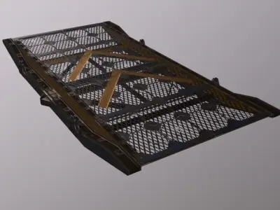 Crane Ramp HideoutVariant Low-poly 3D model