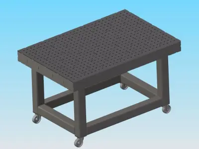 DIY - High Precision Welding Table - Yes you can build it 3D model