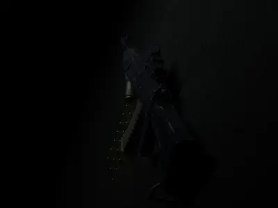 AKL 97 Rifle Low-poly 3D model