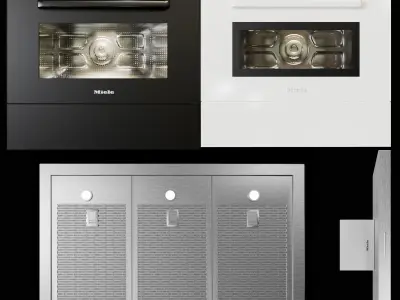 miele kitchen appliances Low-poly 3D model