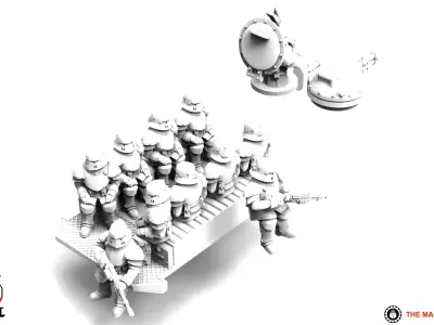 Feudal Guard - Upgrade Pack 4 3D print model