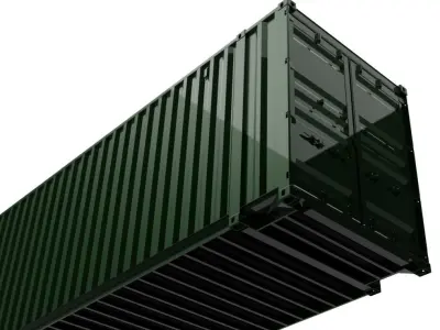 45FT ISO Shipping Container 3D model