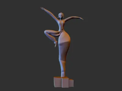 Sculptures Decor Crafts Fat Woman 3D print model