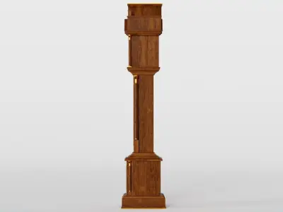 Grandfather Clock 3d Model 3D model