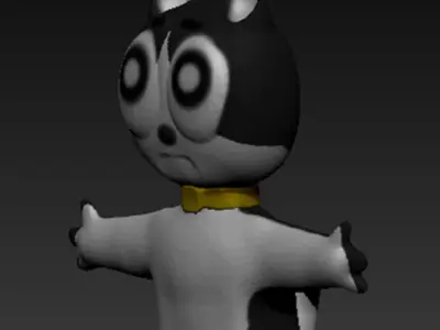 balck cat 3D model