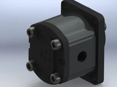 Hydraulic pump 3D model buy