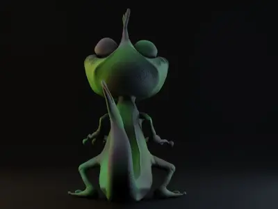 Frogski 3D model dinosaur Low-poly 3D model