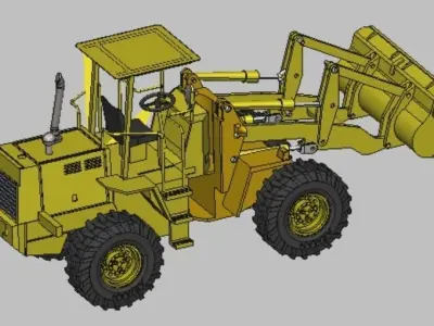 Loader Tractor model for 3D printing 3D model