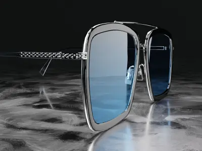 Sci Fi Glasses Iron man Edith 3D model