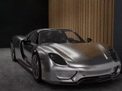 porsche 918 Free 3D model buy