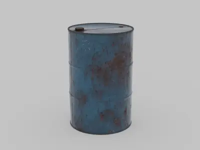 Metal Barrels Low-poly 3D model buy