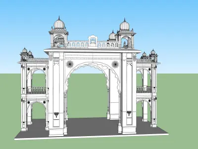 mysore palace 2 3D model