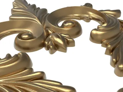 decorative pattern ready for 3D printing 3D model