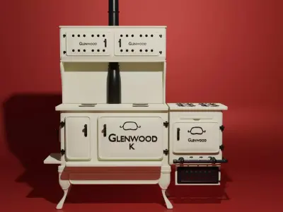 Retro range oven  3D model