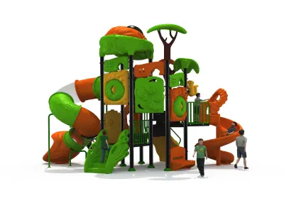 Kids outdoor commercial play structure 3D model 3D model 4