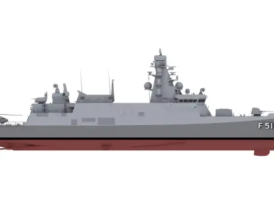 Istanbul Class Frigate F 515  High Quality 3D Model 3D model