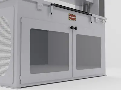 Hidrolic Cutter Machine Low-poly 3D model