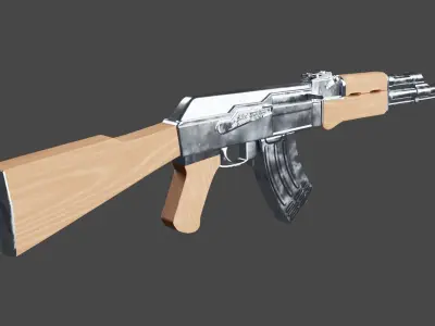 AK47 rifle Free 3D model purchase
