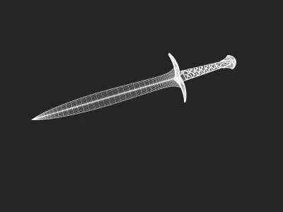 Sword Of Power Low-poly 3D model