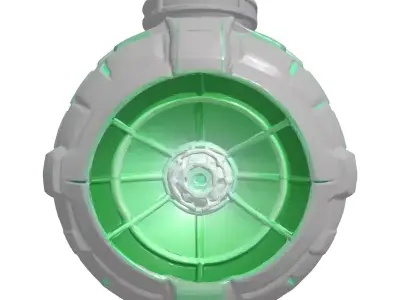 Futuristic Plasma Grenade 3D Model 3D model buy