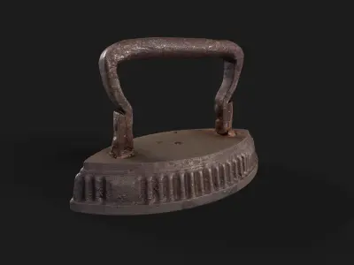 Old Iron Small  Low-poly 3D model
