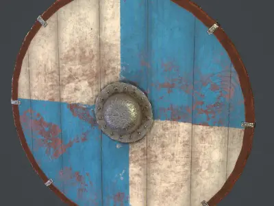 Shield viking Low-poly 3D model purchase