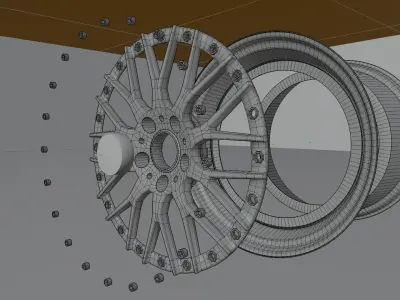 BBS wheels 3D model
