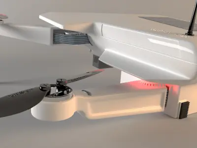 Quadcopter 3D model by shariy-alexander1