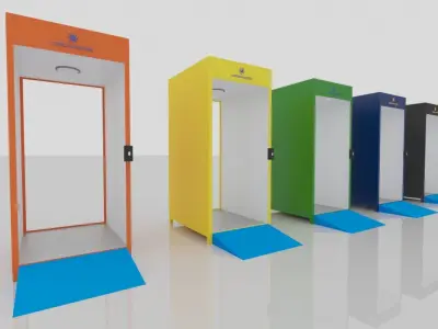 Corona Hunter Sanitizer desinfect Low-poly 3D model