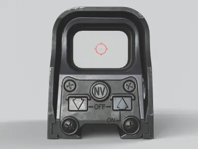 EOTechXPS2-0 dot sight Low-poly 3D model