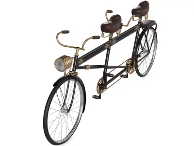 Tandem Bicycle 3D model