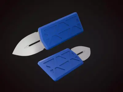 Knife 2 H Low-poly 3D model