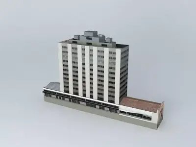 Central Bank of Brazil  Porto Alegre Free 3D model