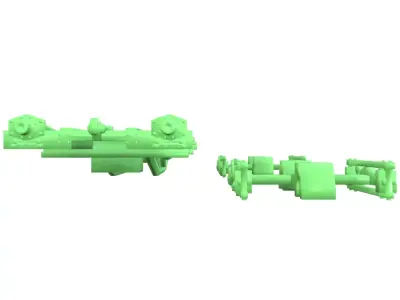 PBR 129Q V2 HO 1-87 Scale 3D print model