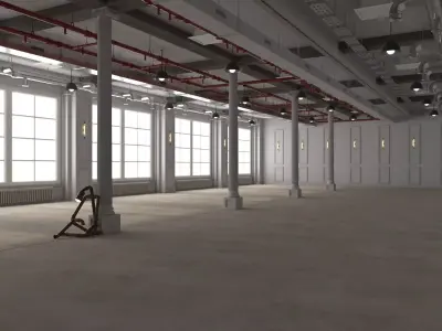 Loft Office interior 19 3D model