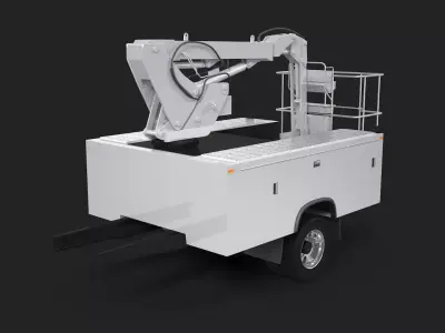 Crane Truck Body Shell 3D model