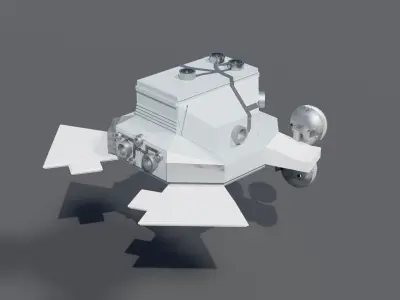 Drone Low-poly 3D model by josef-pictures