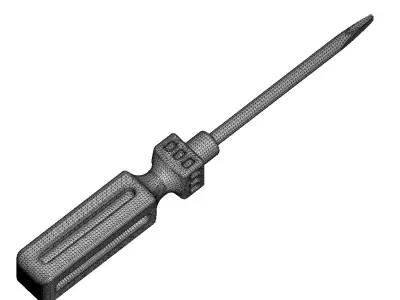 Flat Screwdriver Toy 3D print model