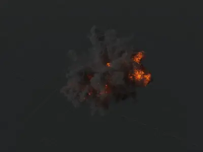 High Resolution Grenade Explosion 3D model