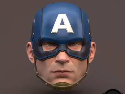 Captain America Steve Rogers 3D printable for action figures 3D print model