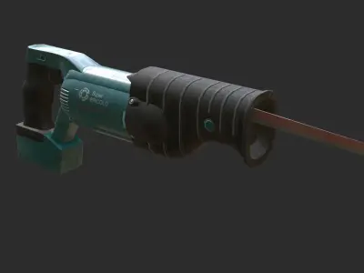 Saber Saw Low-poly 3D model