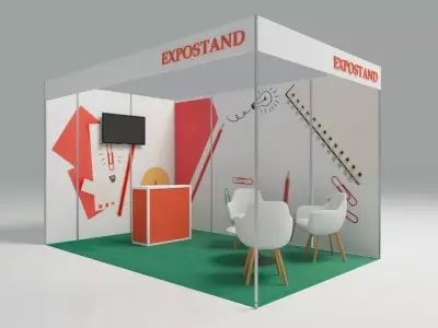 Exhibition Stand Octanorm  3D model