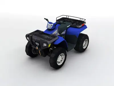  2007 Polaris Sportsman 800 ATV Low-poly 3D model