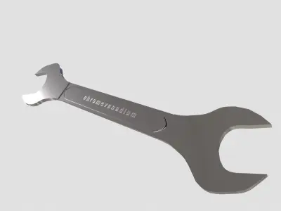 Spanner wrench Low-poly 3D model purchase