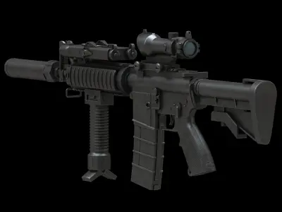 Colt Canada C8SFW Low Poly Low-poly 3D model