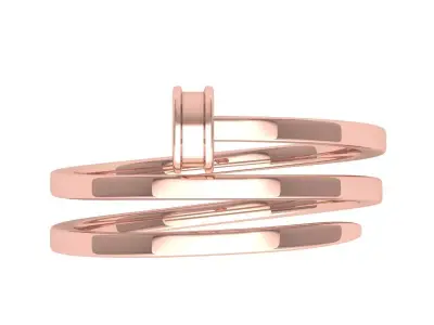 Adjustable Nail Ring For Women  3D print model order