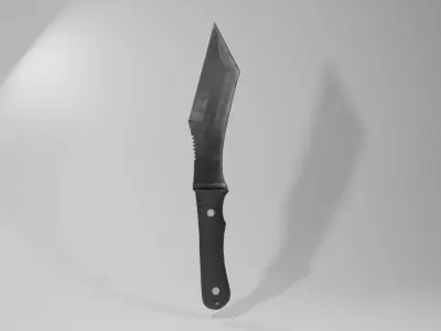 Battle Knife Low-poly 3D model