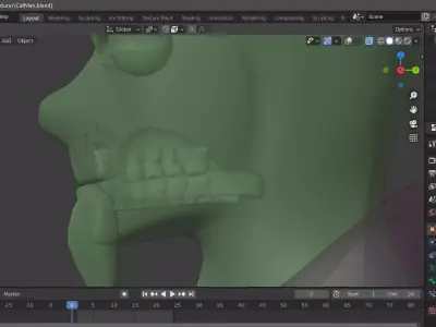 CatMan or WhitePanther Free low-poly 3D model